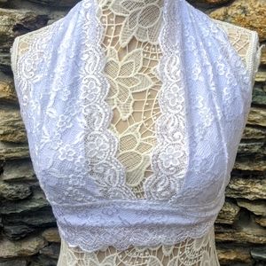 Lace Halter Bralette XL